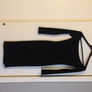 Long sleeve black fitted dress from Ruby & Jenna
